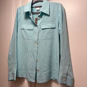 Tommy Bahama Light Teal Button-Down Shirt